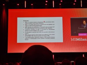 Dia met de samenvatting van de presentatie van prof. Münz.